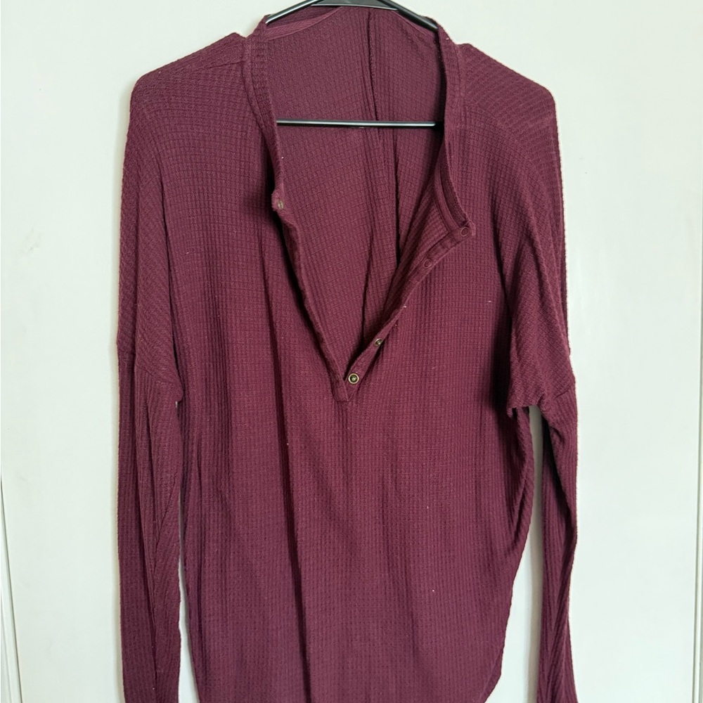Old Navy Red Button Down Shirt Classic Style
